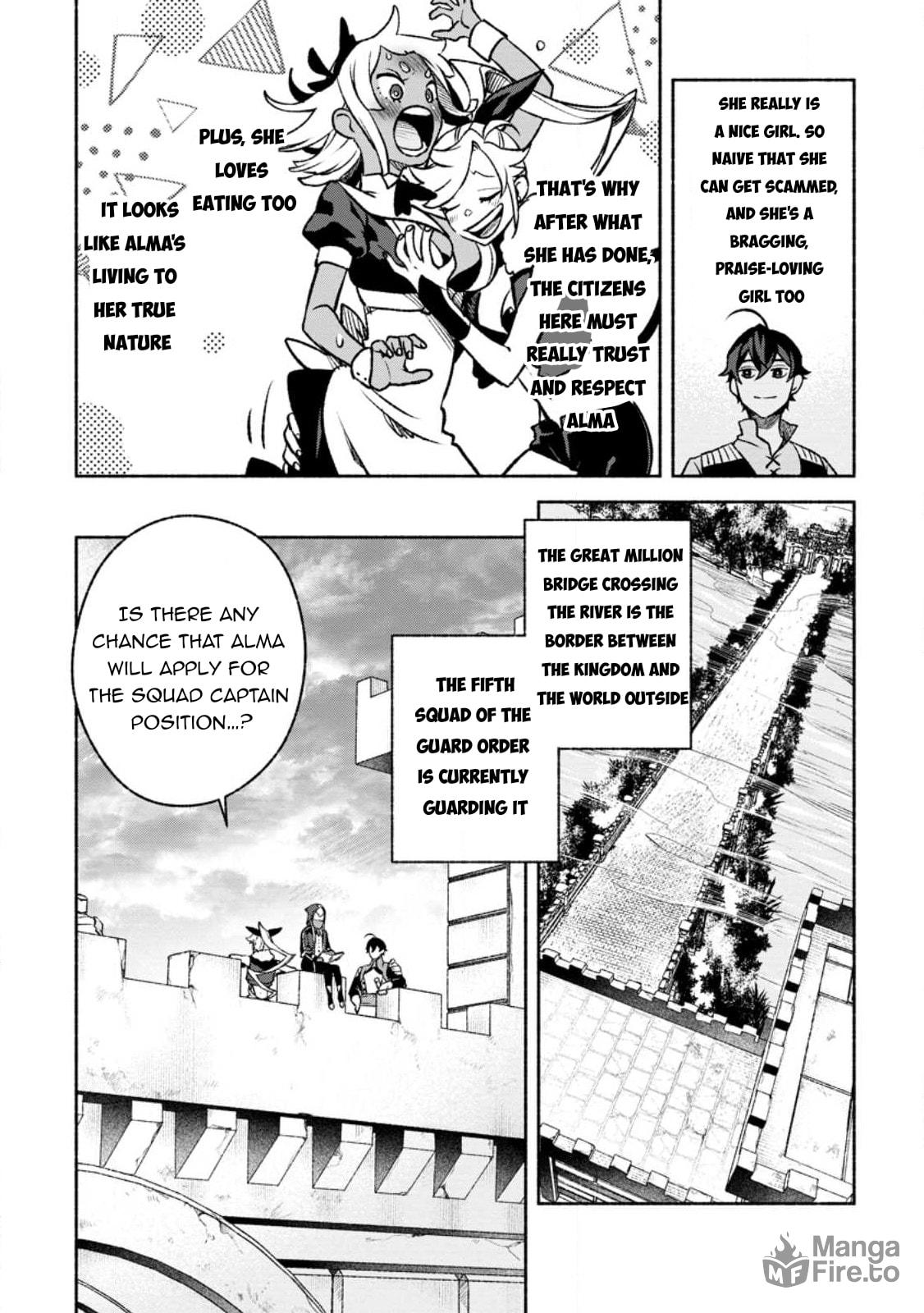 Sono Monban, Saikyou Nitsuki: Tsuihou Sareta Bougyo Ryoku 9999 no Senshi, Outo no Monban Toshite Musou Suru – Chapter 25 page 24